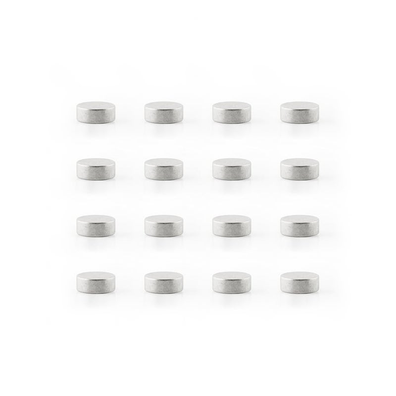 Three by Three Seattle Mini Mighties Magnets, Strong, Heavy Duty Magnets for Fridge, Dry Erase Whiteboards, and More in Home Offices, Cubicles, Schools (16 Pack, Chrome) - Image 2